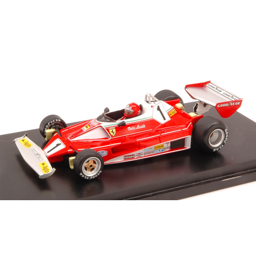 FERRARI 312 T2 N.LAUDA 1976 AUTOGRAFATA DAL PILOTA ED.LIM.500 PCS 1:43 Fujimi Formula 1 Modellino
