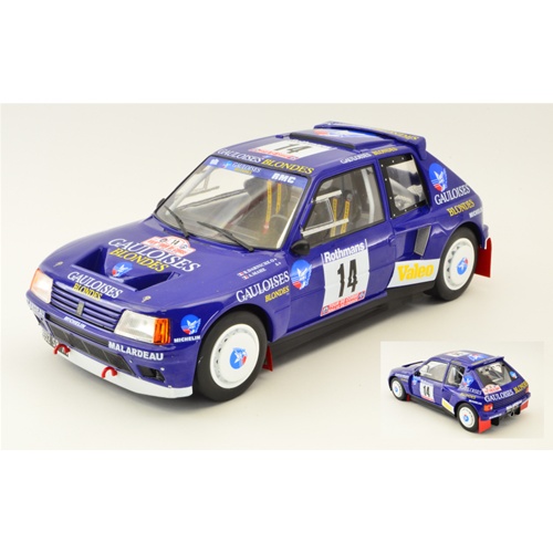 PEUGEOT 205 T16 N.14 TOUR DE CORSE 1985 B.DARNICHE-A.MAHE 1:18 Triple 9 Auto Rally Modellino
