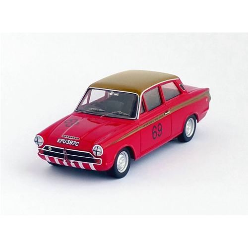 FORD CORTINA LOTUS N.69 COUPES DE BELGIQUE 1965 JACKY ICKX 1:43 Trofeu Auto Rally Modellino