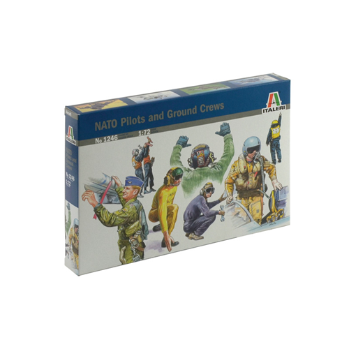 NATO PILOTS AND GROUND CREW KIT 1:72 Italeri Kit Figure Militari Modellino