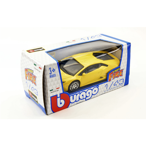 LAMBORGHINI HURACAN LP 610-4 2014 YELLOW 1:43 Burago Auto Stradali Modellino