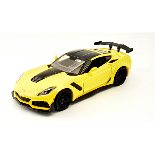 CORVETTE ZR1 2019 YELLOW 1:24 MotorMax Auto Stradali Modellino
