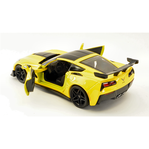 CORVETTE ZR1 2019 YELLOW 1:24 MotorMax Auto Stradali Modellino
