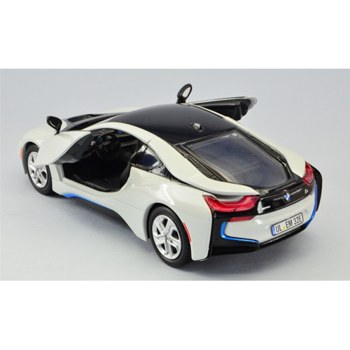 BMW i8 COUPE 2019 WHITE 1:24 MotorMax Auto Stradali Modellino