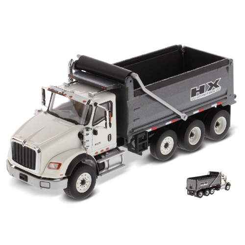 HX620 DUMP TRUCK WHITE/GUN METAL 1:50 Diecast Master Camion Modellino