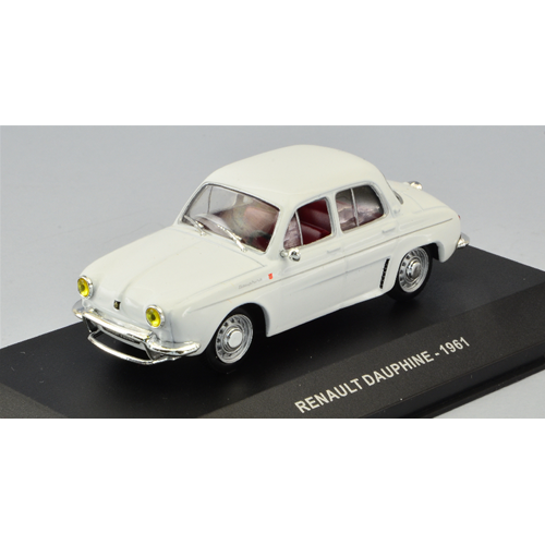 RENAULT DAUPHINE 1961 WHITE 1:43 Solido Auto Stradali Modellino