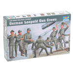 LEOPOLD GERMAN RAILROAD GUN CREW KIT 1:35 Trumpeter Kit Figure Militari Die Cast Modellino