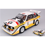AUDI SPORT QUATTRO S1 N.6 3rd MONTE CARLO 1986 MIKKOLA-HERTZ 1:18 Ixo Model Auto Rally Modellino