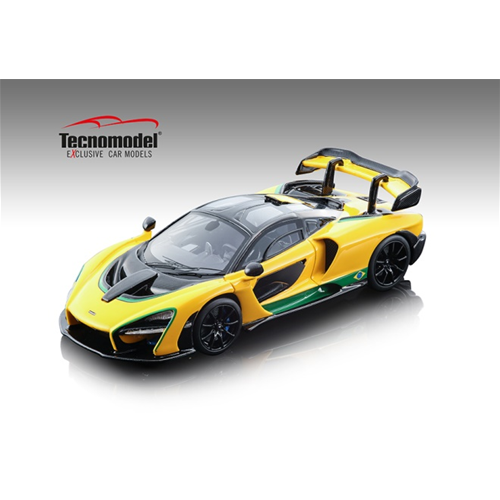 MC LAREN SENNA 2018 BRAZIL COLOUR VERSION LIM.PCS 99 1:43 Tecnomodel Auto Stradali Modellino