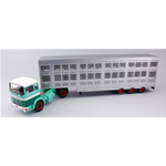 MERCEDES LPS 1632 GREEN/BEIGE 1970 COW TRANSPORTER 1:43 Ixo Model Camion Modellino