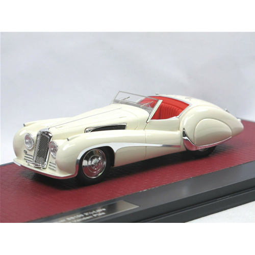 JAGUAR SS100 2,5 LITRE ROADSTER VANDEN PLAS 1939 WHITE 1:43 Matrix Scale Models Auto d'Epoca Modellino