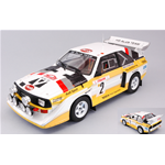 AUDI SPORT QUATTRO S1 N.2 4th RALLY MONTE CARLO 1986 ROHRL-GEISTDORFER 1:18 Ixo Model Auto Rally Modellino