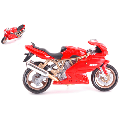 DUCATI SUPERSPORT 900 1988 RED 1:18 Burago Moto Modellino