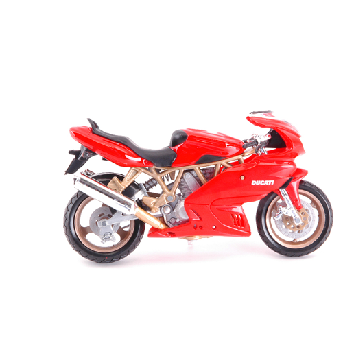 DUCATI SUPERSPORT 900 1988 RED 1:18 Burago Moto Modellino