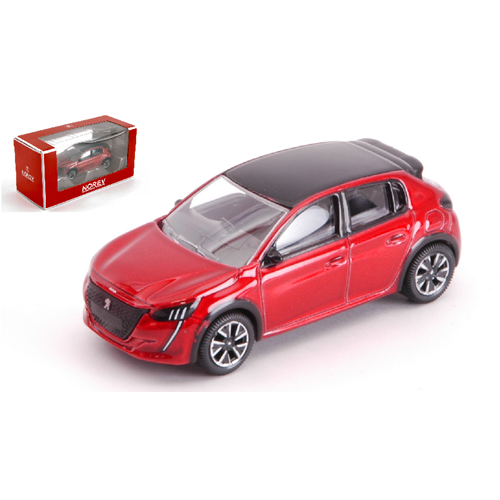 PEUGEOT 208 2019 RED 1:64 Norev Auto Stradali Modellino