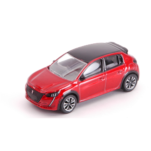 PEUGEOT 208 2019 RED 1:64 Norev Auto Stradali Modellino