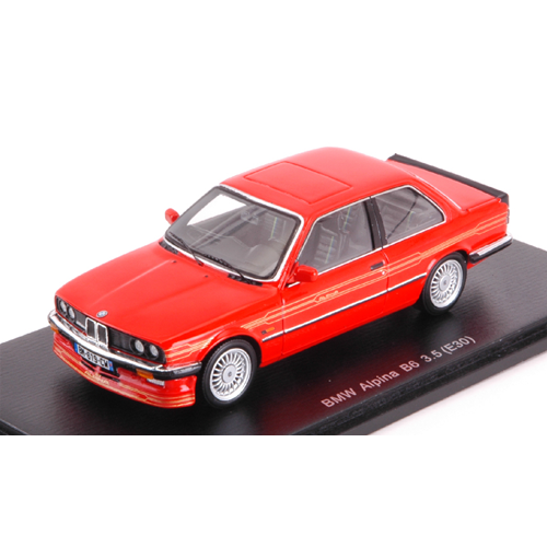 ALPINA B6 3.5 (E30) 1988 RED 1:43 Spark Model Auto Stradali Modellino