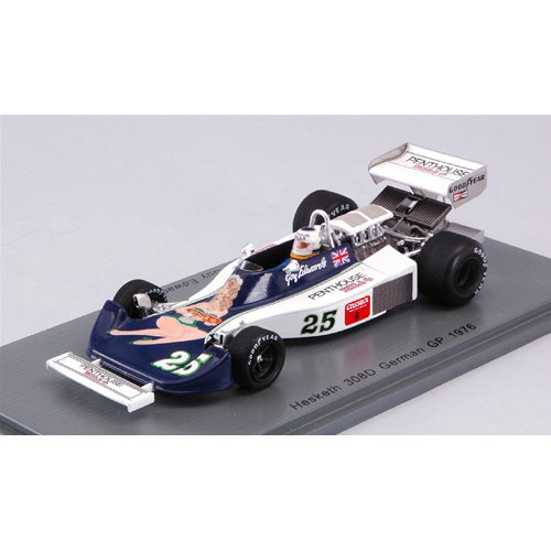 HESKETH 308D G.EDWARDS 1976 N.25 15th GERMAN GP 1:43 Spark Model Formula 1 Modellino