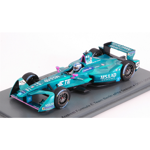 MS&AD ANDRETTI N.27 BERLIN FORMULA E (2017-2018) S.SARRAZIN 1:43 Spark Model Auto Competizione Modellino
