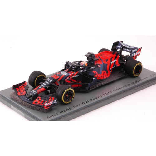 RED BULL F1 RB15 M.VERSTAPPEN 2019 TEST CAR SILVERSTONE CIRCUIT 1:43 Spark Model Formula 1 Modellino