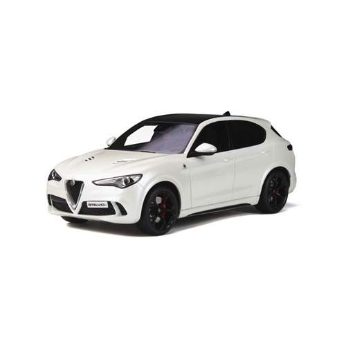 ALFA ROMEO STELVIO QUADRIFOGLIO 2017 WHITE 1:18 Ottomobile Auto Stradali Modellino