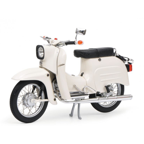 SIMSON KR51/1 1964 WHITE 1:10 Schuco Moto Modellino