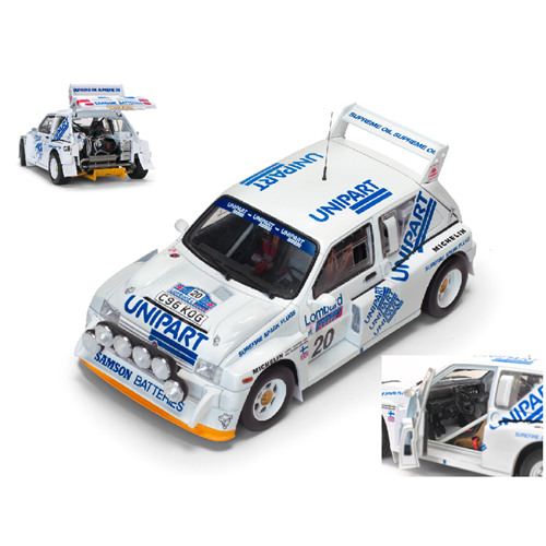MG METRO 6R4 N.20 LOMBARD RAC RALLY 1986 H.TOIVONEN-N.WILSON 1:18 SunStar Auto Rally Modellino
