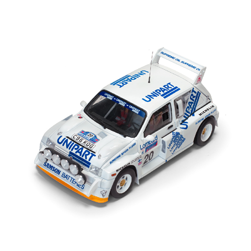 MG METRO 6R4 N.20 LOMBARD RAC RALLY 1986 H.TOIVONEN-N.WILSON 1:18 SunStar Auto Rally Modellino