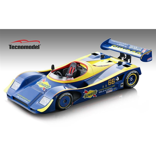 PORSCHE 966 SUNOCO N.66 500 KM ROAD AMERICA 1993 J.PAUL J./C.SLATER 1:18 Tecnomodel Auto Competizione Modellino