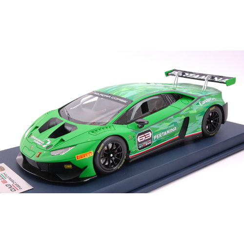 LAMBORGHINI HURACAN GT3 EVO N.63 RACING LIVERY 2015 1:18 Looksmart Auto Competizione Modellino