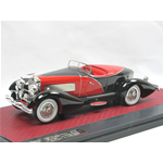 DUESEMBERG J SWB FRENCH TRUE SPEEDSTER BY FIGONI 1931 BLACK/RED 1:43 Matrix Scale Models Auto d'Epoca Modellino