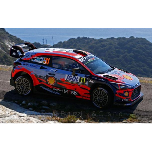 HYUNDAI i20 WRC N.11 4th RALLY CORSICA 2019 NEUVILLE-GILSOUL 1:43 Ixo Model Auto Rally Modellino
