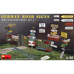 GERMAN ROAD SIGNS WW2 EASTERN FRONT SET 1 KIT 1:35 Miniart Kit Diorami Die Cast Modellino