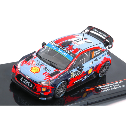 HYUNDAI i20 WRC N.11 2nd RALLY MONTE CARLO 2019 NEUVILLE-GILSOUL 1:43 Ixo Model Auto Rally Modellino