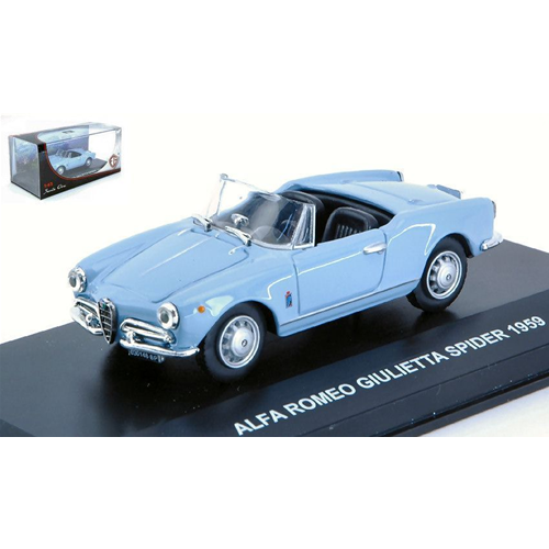 ALFA ROMEO GIULIETTA SPIDER 1959 LIGHT BLUE 1:43 Edison Giocattoli Auto Stradali Modellino
