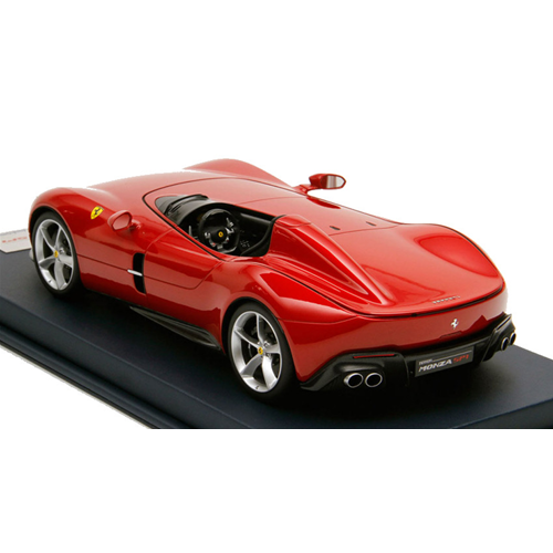 FERRARI MONZA SP1 PARIS AUTO SHOW 2018 RED WITH SHOWCASE 1:18 Looksmart Auto Stradali Modellino