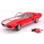 SHELBY MUSTANG GT500 1967 RED W/WHITE STRIPES 1:18 Solido Auto Stradali Modellino