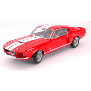 SHELBY MUSTANG GT500 1967 RED W/WHITE STRIPES 1:18 Solido Auto Stradali Modellino