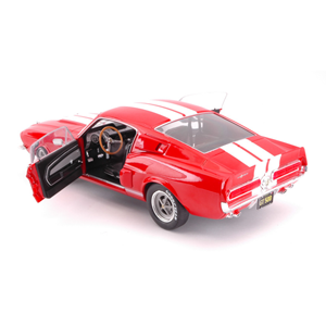SHELBY MUSTANG GT500 1967 RED W/WHITE STRIPES 1:18 Solido Auto Stradali Modellino