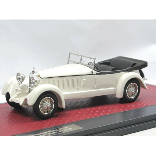 MERCEDES 680S TOURER SINDELFINGEN #35255 1927 OPEN WHITE 1:43 Matrix Scale Models Auto d'Epoca Modellino