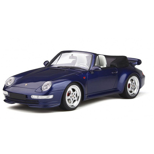 PORSCHE 911 (993) TURBO CABRIOLET 1995 IRIS BLUE 1:18 GT Spirit Auto Stradali Modellino