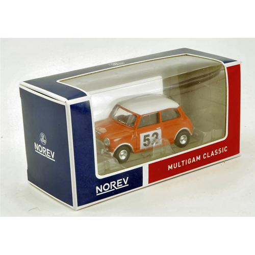 MINI COOPER N.52 RALLY MONTE CARLO 1965 1:64 Norev Auto Rally Modellino