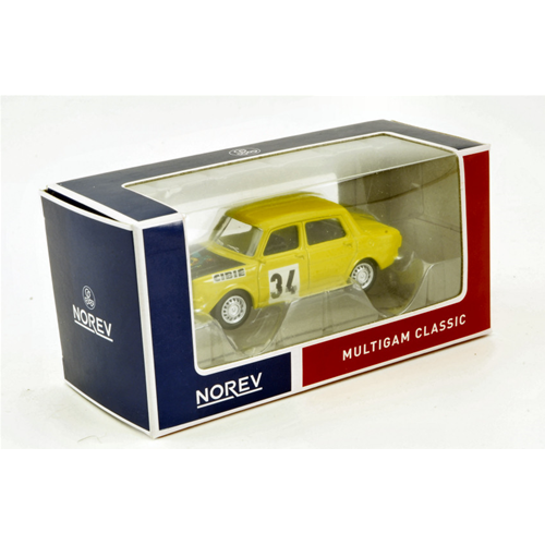 SIMCA 1000 RALLYE N.34 1976 1:64 Norev Auto Rally Modellino