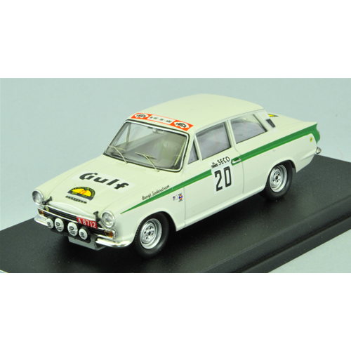 FORD LOTUS CORTINA N.20 1st SWEDEN RALLY 1967 SODERSTROM-PALM 1:43 Trofeu Auto Rally Modellino