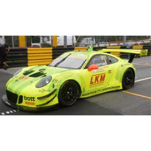 PORSCHE 911 GT3 N.911 FIA GT WORLD CUP MACAU 2018 LAURENS VANTHOOR 1:18 Spark Model Auto Competizione Modellino