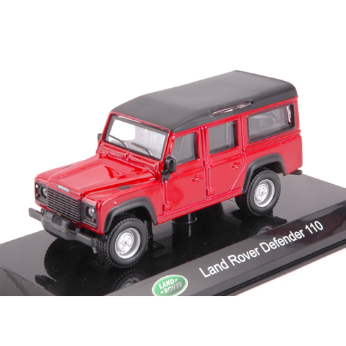 LAND ROVER DEFENDER 110 2015 RED HARD CASE 1:43 Burago Auto Stradali Modellino