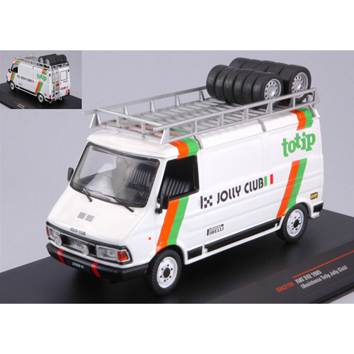 FIAT 242 1985 ASSISTANCE TOTIP JOLLY CLUB 1:43 Ixo Model Auto Rally Modellino