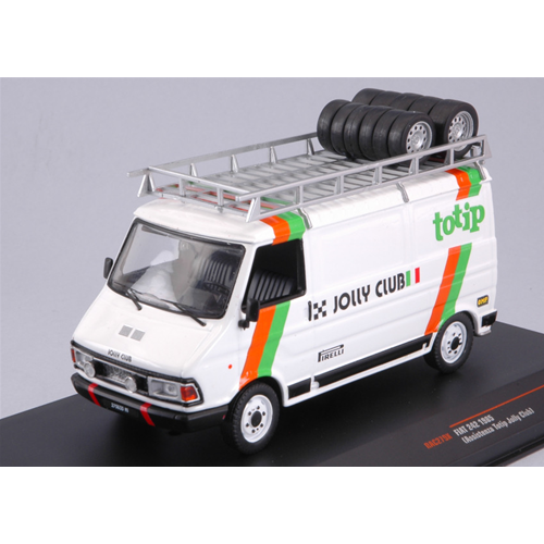 FIAT 242 1985 ASSISTANCE TOTIP JOLLY CLUB 1:43 Ixo Model Auto Rally Modellino