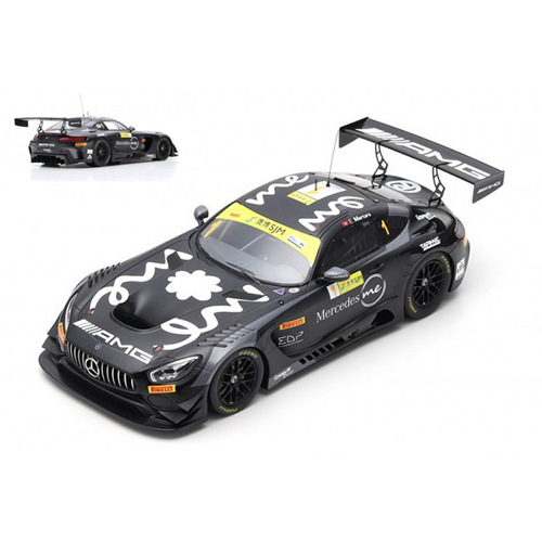 MERCEDES GT3 N.1 3rd FIA GT WORLD CUP MACAU 2018 EDOARDO MORTARA 1:18 Spark Model Auto Competizione Modellino
