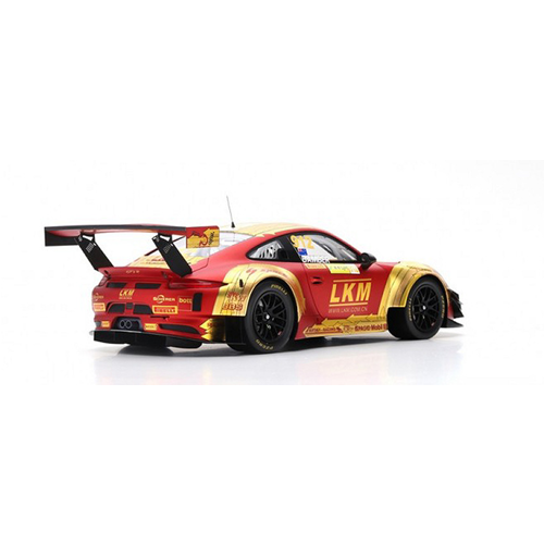 PORSCHE 911 GT3 N.912 FIA GT WORLD CUP MACAU 2018 EARL BAMBER 1:18 Spark Model Auto Competizione Modellino